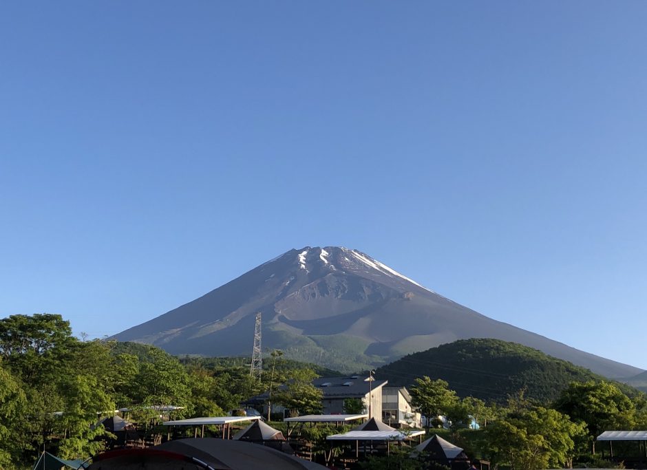 青空と富士山のコラボレーション