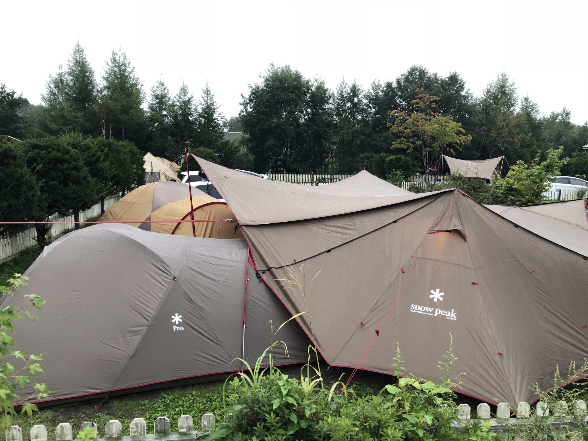 スウィートグラスで秋キャンプ！ランステの大きな屋根で雨対策