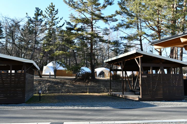 PICA Fujiyamaのテント設営スペースは長方形