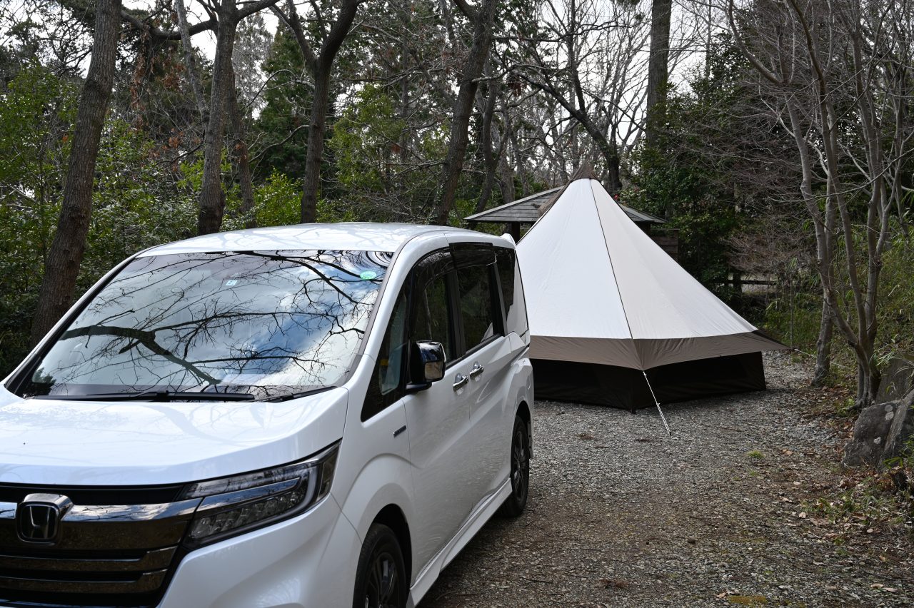 ミニバンに乗り換えたらキャンプがもっと手軽になった