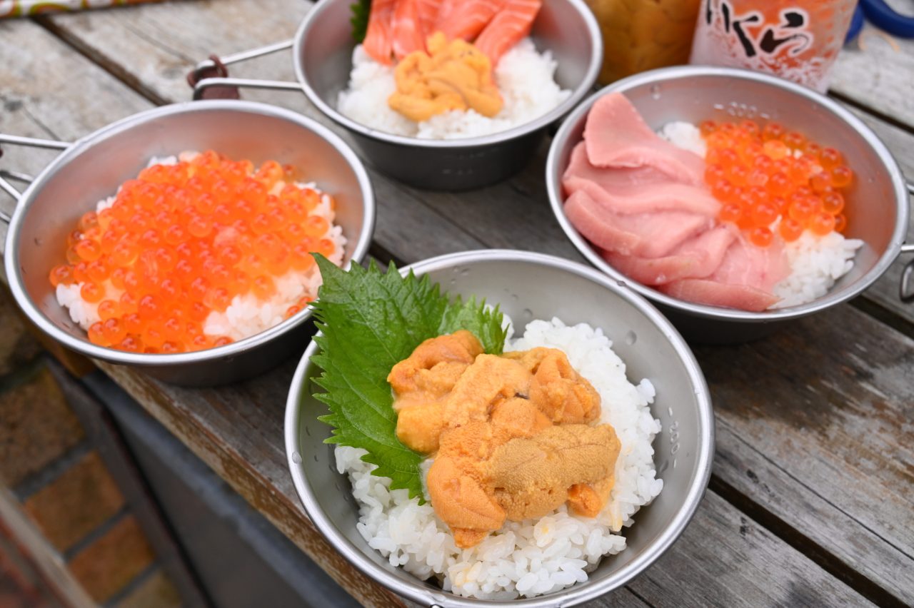 三陸キャンプのお楽しみは美味しい海産物