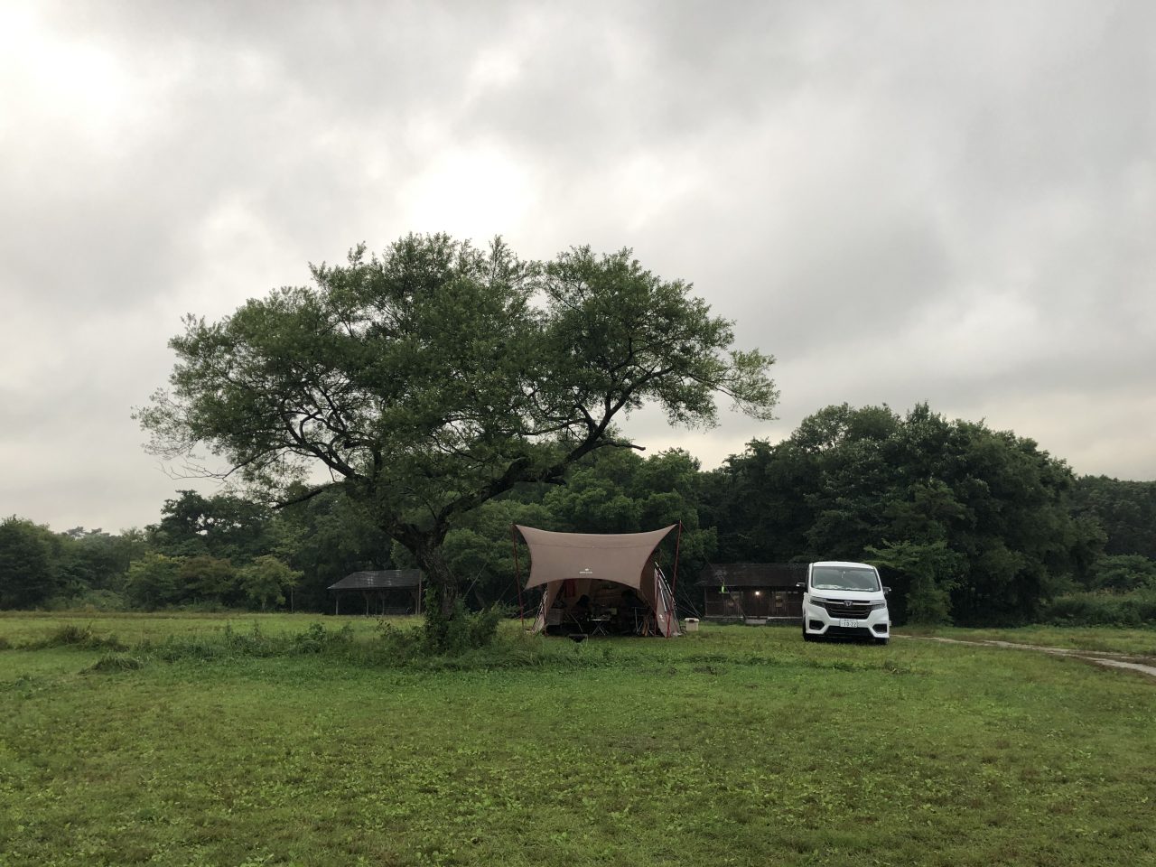 休暇村裏磐梯キャンプ場の区画サイトは広くて過ごしやすい