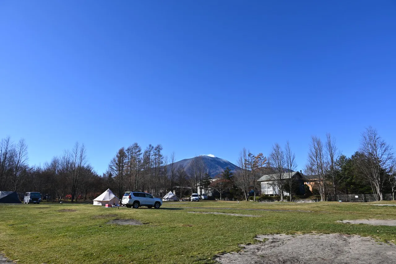 浅間ビューサイトから広角端で浅間山を撮る 浅間ビューサイトから広角端で浅間山を撮る