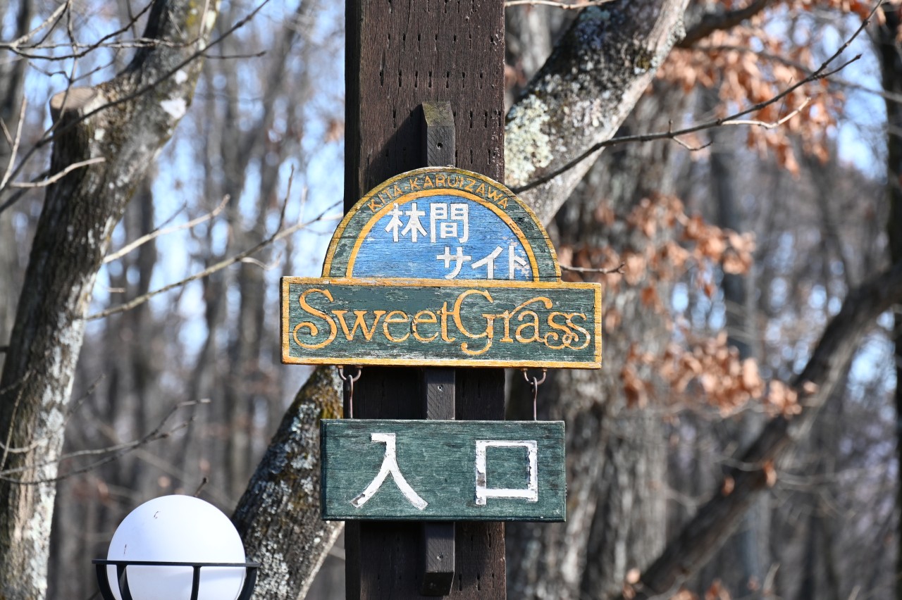 北軽井沢スウィートグラスの林間サイトは電源なし